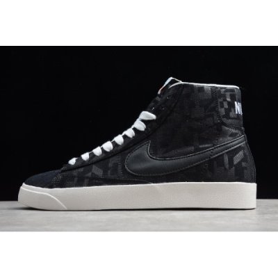 Nike Erkek Blazer Mid Siyah Kaykay Ayakkabı Türkiye - 3HKA6HO8